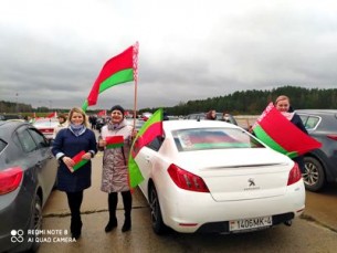 «За единую Беларусь». Новогрудчане приняли участие в республиканском автопробеге
