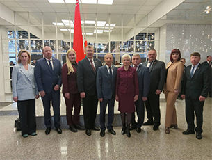 Делегация Новогрудского района принимает участие в ежегодном Послании Президента белорусскому народу и Национальному собранию